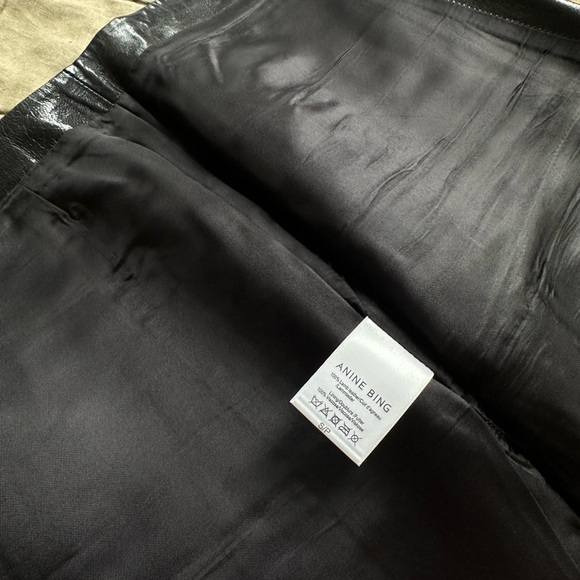 Anine Bing Sally Leather Miniskirt - Picture 10 of 11